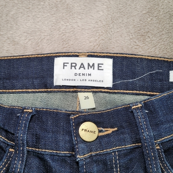 Frame Le Skinny de Jeanne Indiana Square distressed jeans size 26 - Picture 10 of 13